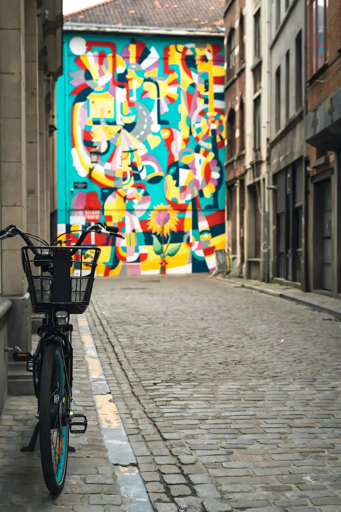 Bicycle on a Brussels street