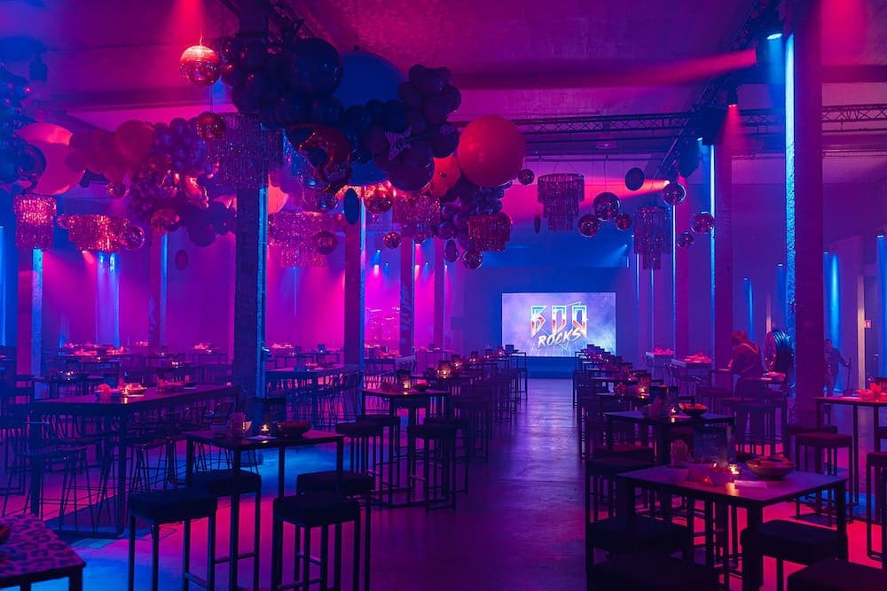 BDO Glamrock — a themed corporate party for 800 people in Brussels