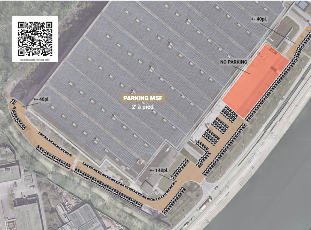 MSF parking aerial view